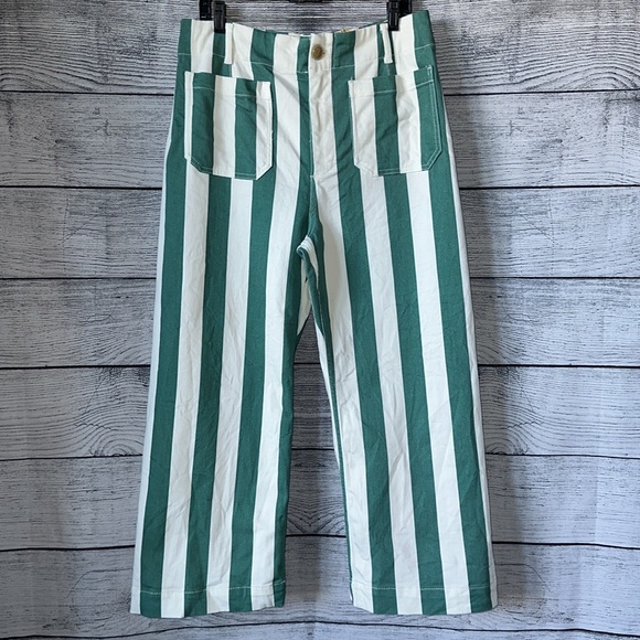Maeve by Anthropologie The Colette Striped Wide-leg Jeans - Picture 3 of 7
